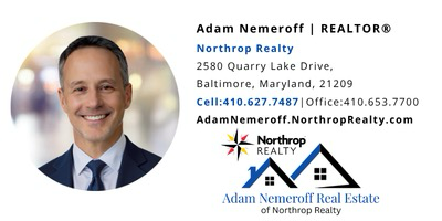 Adam Nemeroff Realtor contact information, Northrop Realty and Adam Nemeroff Real Estate logos