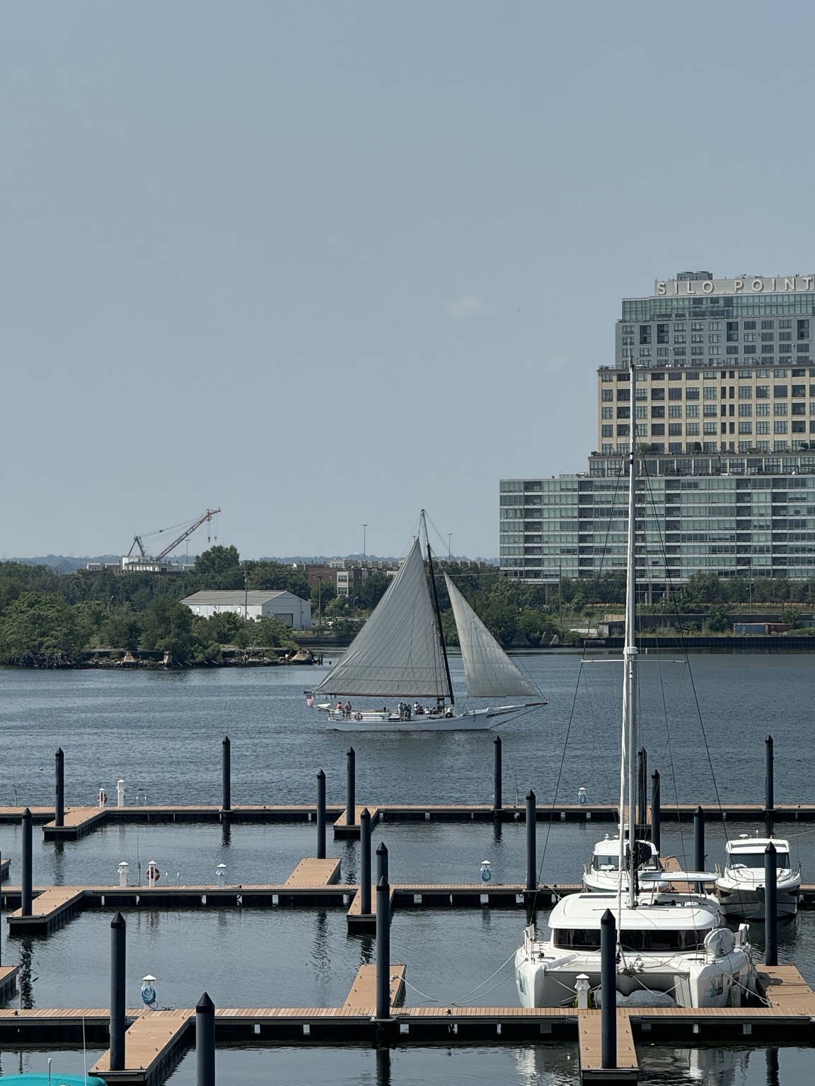 Sailboat on the Baltimore waterfront